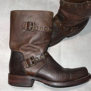 Mens leather boots